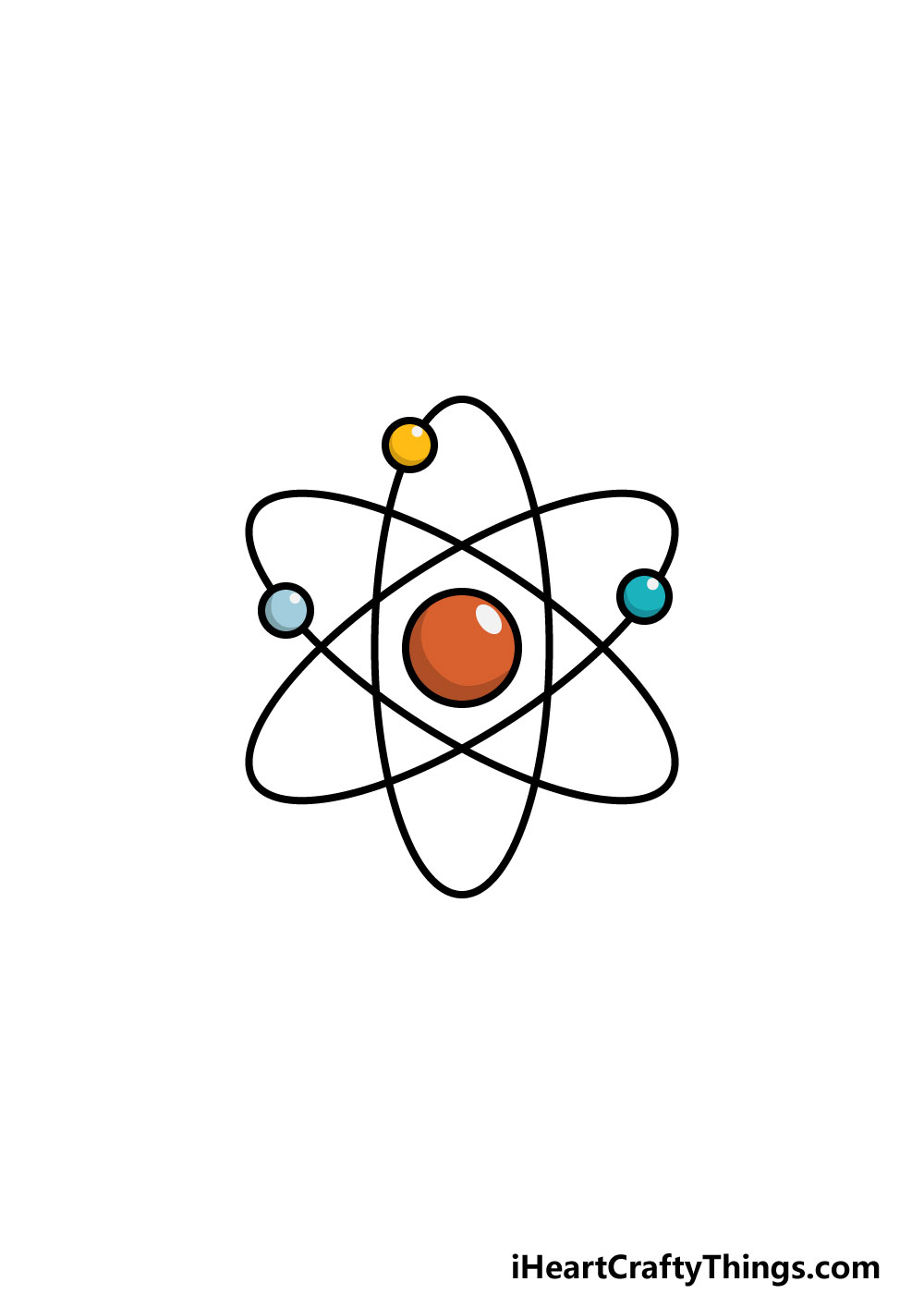 drawing an atom step 6