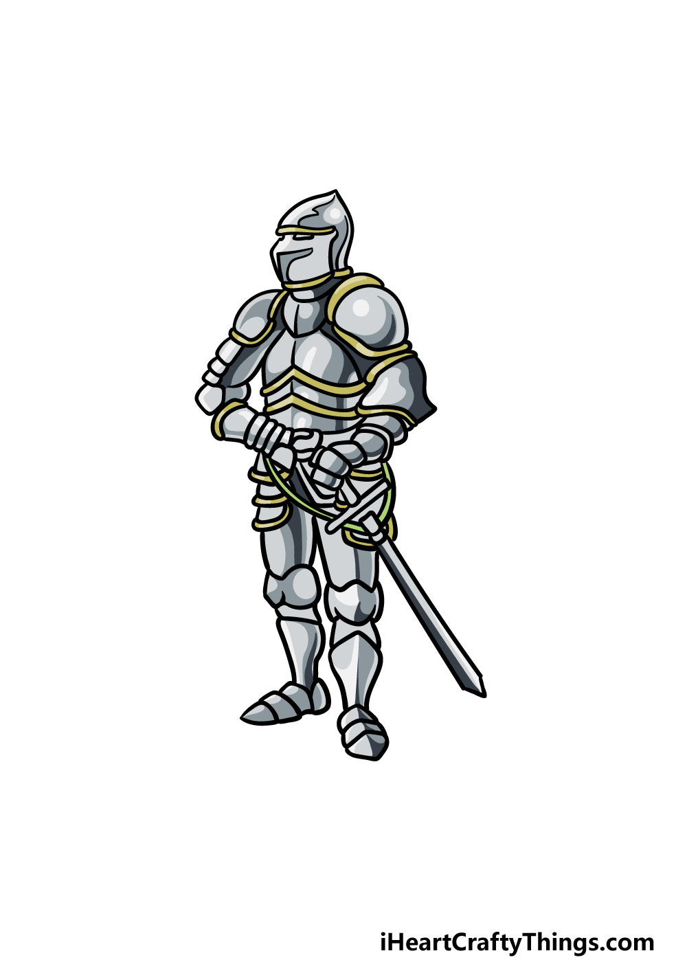 drawing armor step 6