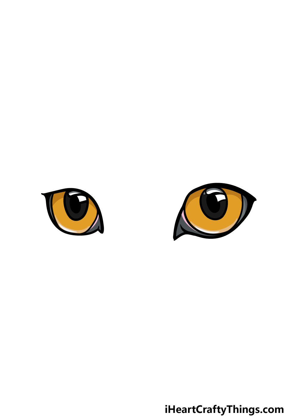 drawing cat's eyes step 6