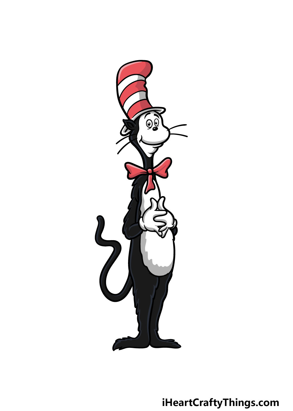 drawing cat in the hat step 6