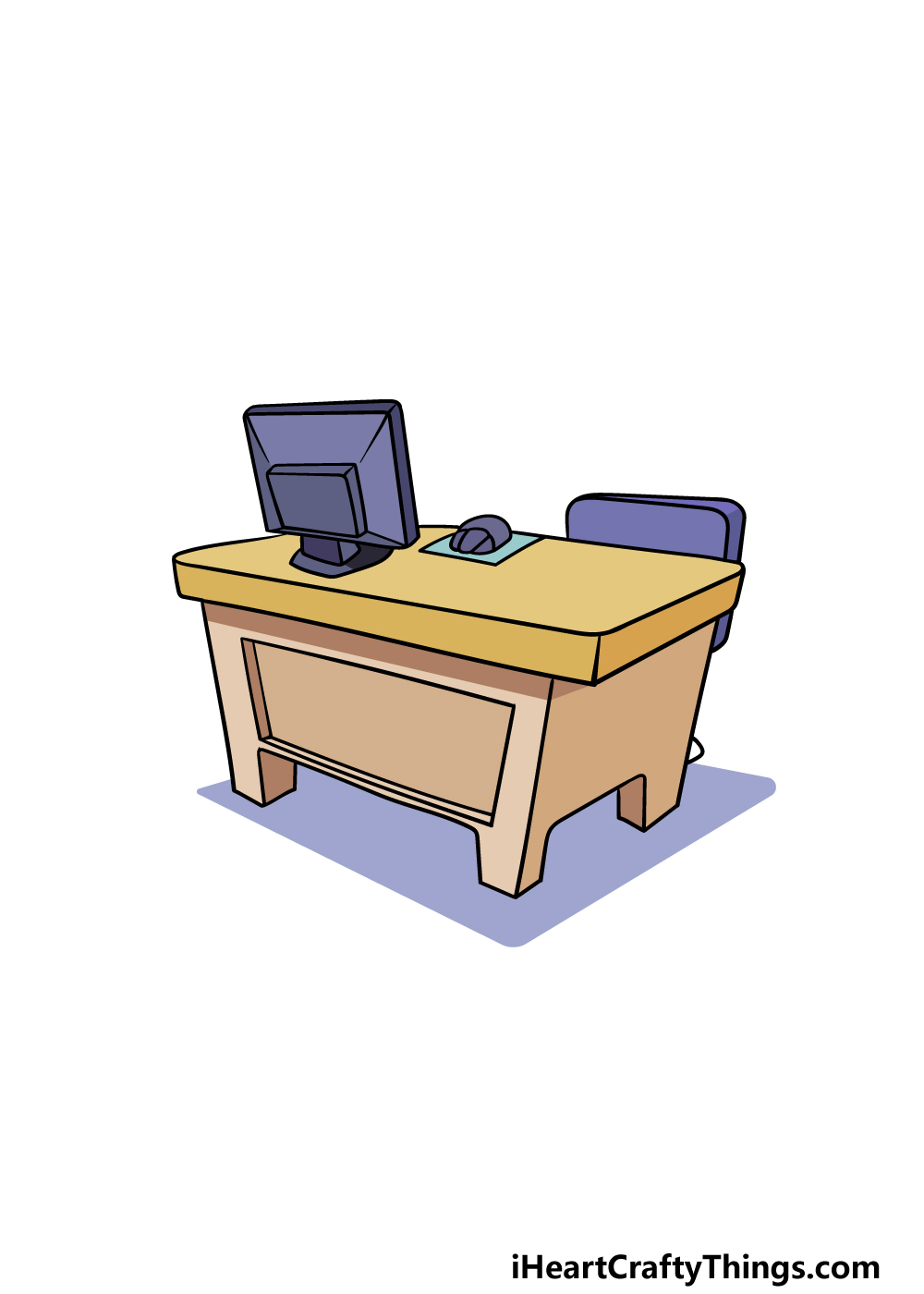 drawing a desk step 6