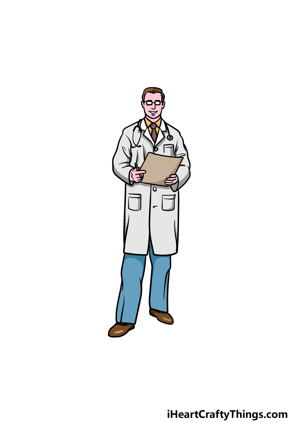 drawing a doctor step 6