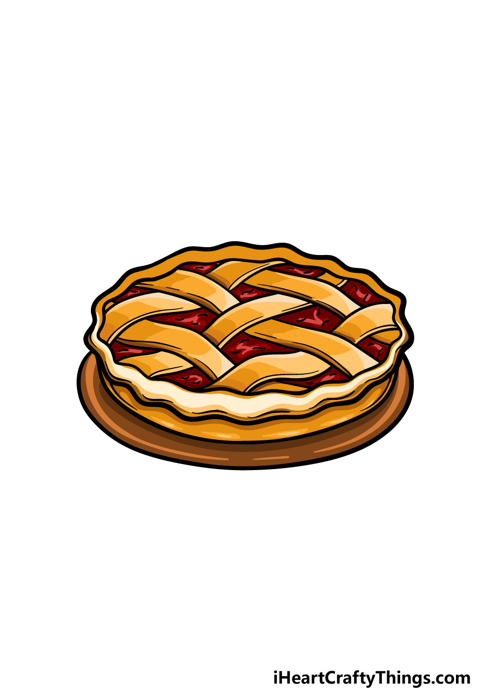 drawing a pie step 6
