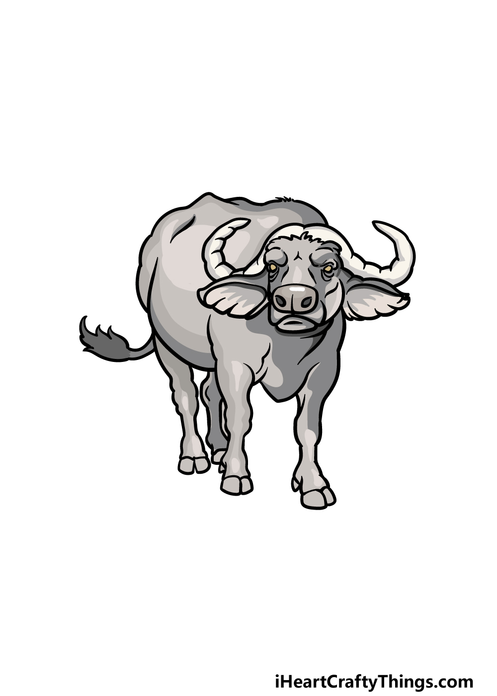 drawing buffalo step 7
