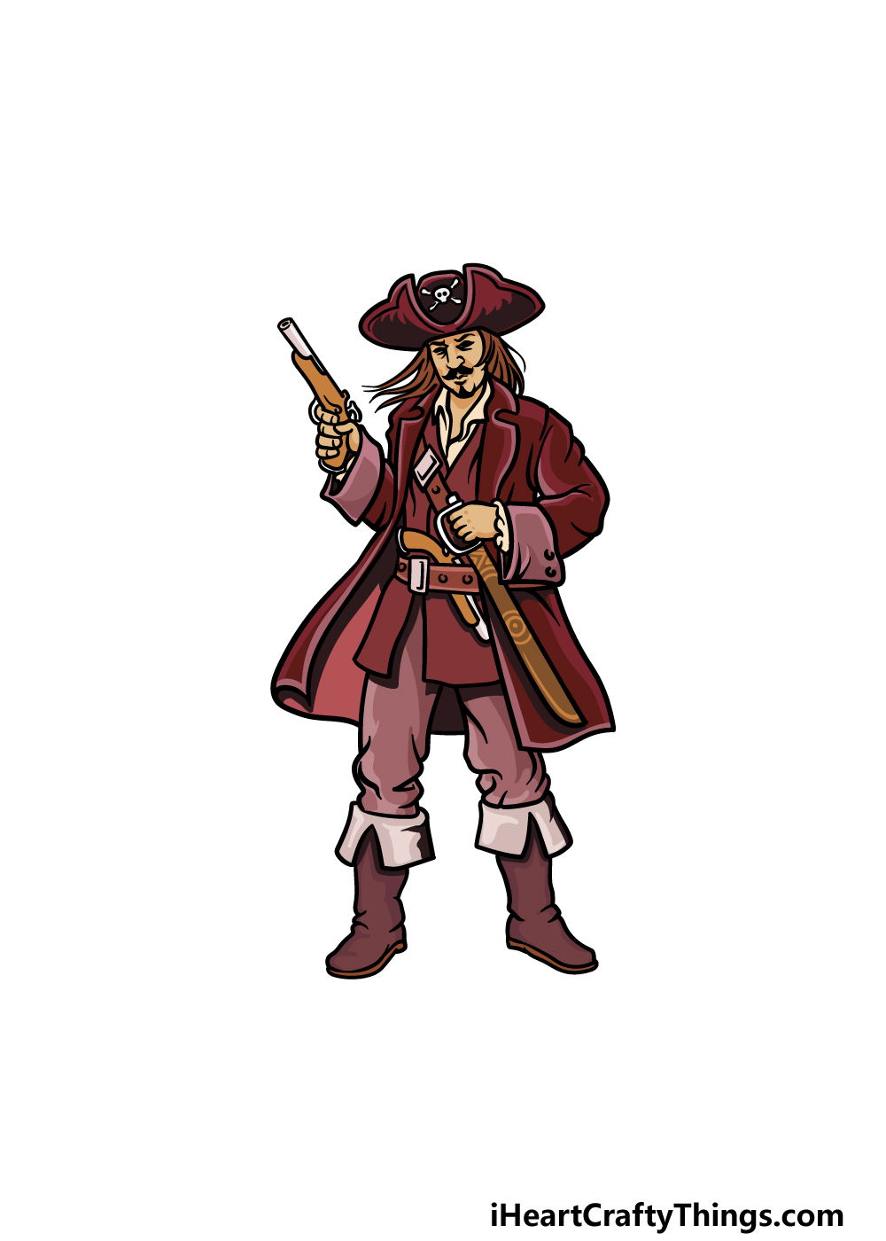 drawing a pirate step 7