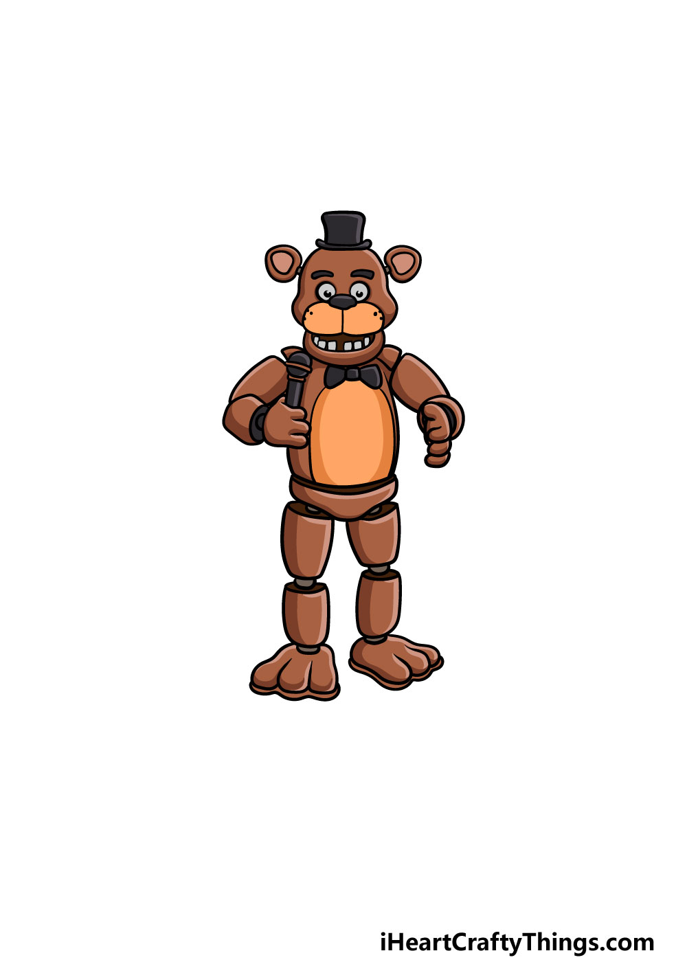 drawing Freddy Fazbear step 7