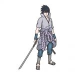 how to draw Sasuke image