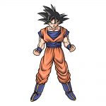 how to draw Goku image