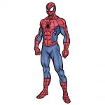 how to draw spiderman image