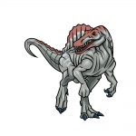 how to draw Spinosaurus image