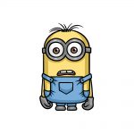 how to draw a minion image