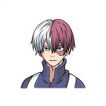 how to draw Todoroki image