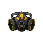 how to draw a gas mask image