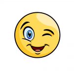 how to draw a winky face image