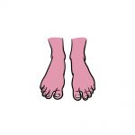 how to draw feet image