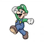 how to draw luigi image