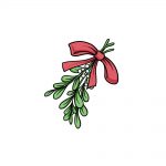 how to draw a mistletoe image