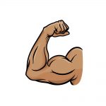 how to draw a muscular arm image