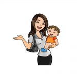 how to draw a mom image