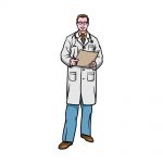 how to draw a doctor image