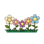 how to draw a garden image