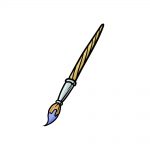 how to draw a paintbrush image