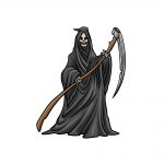how to draw grim reaper image