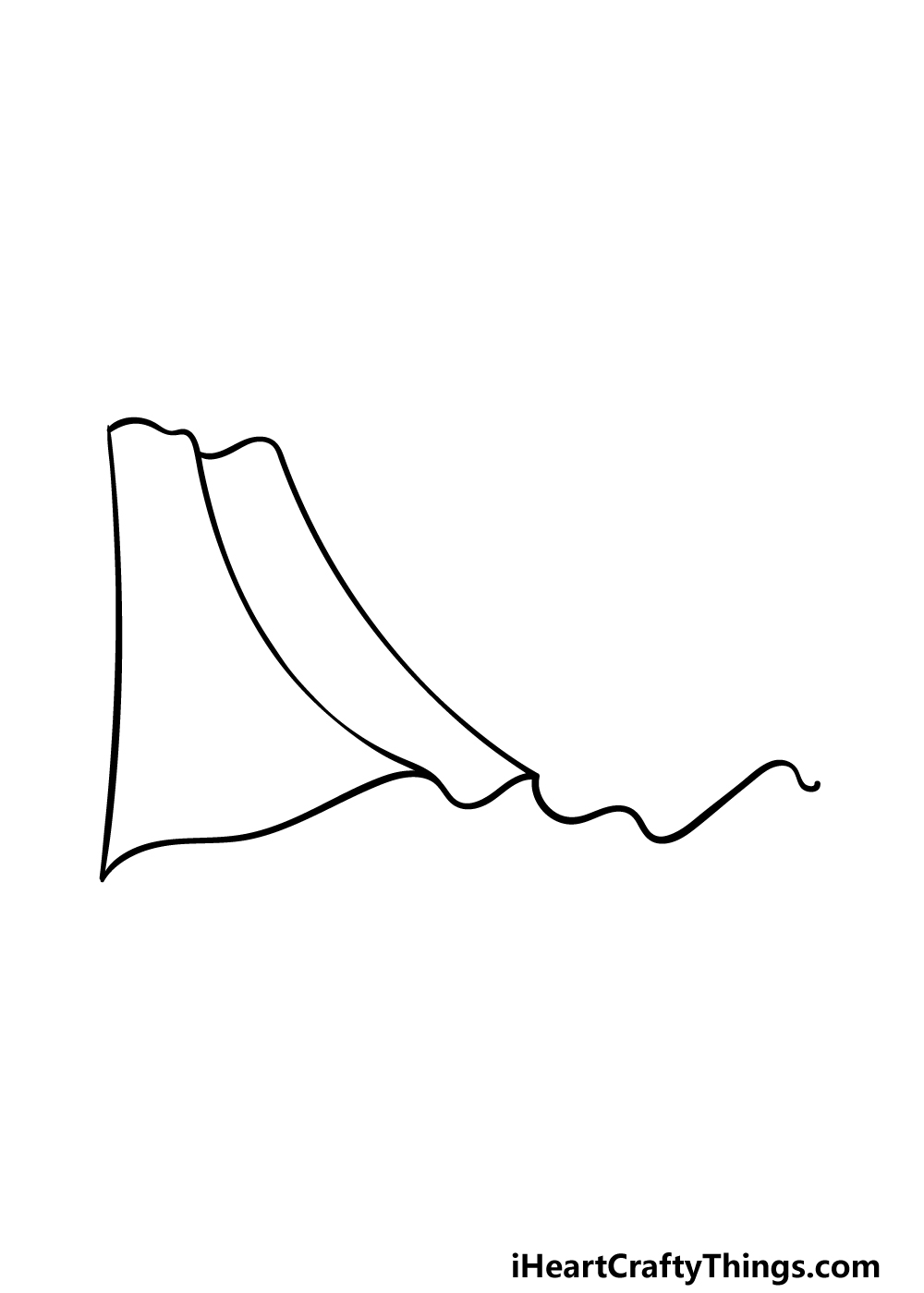 drawing Mexican flag step 1