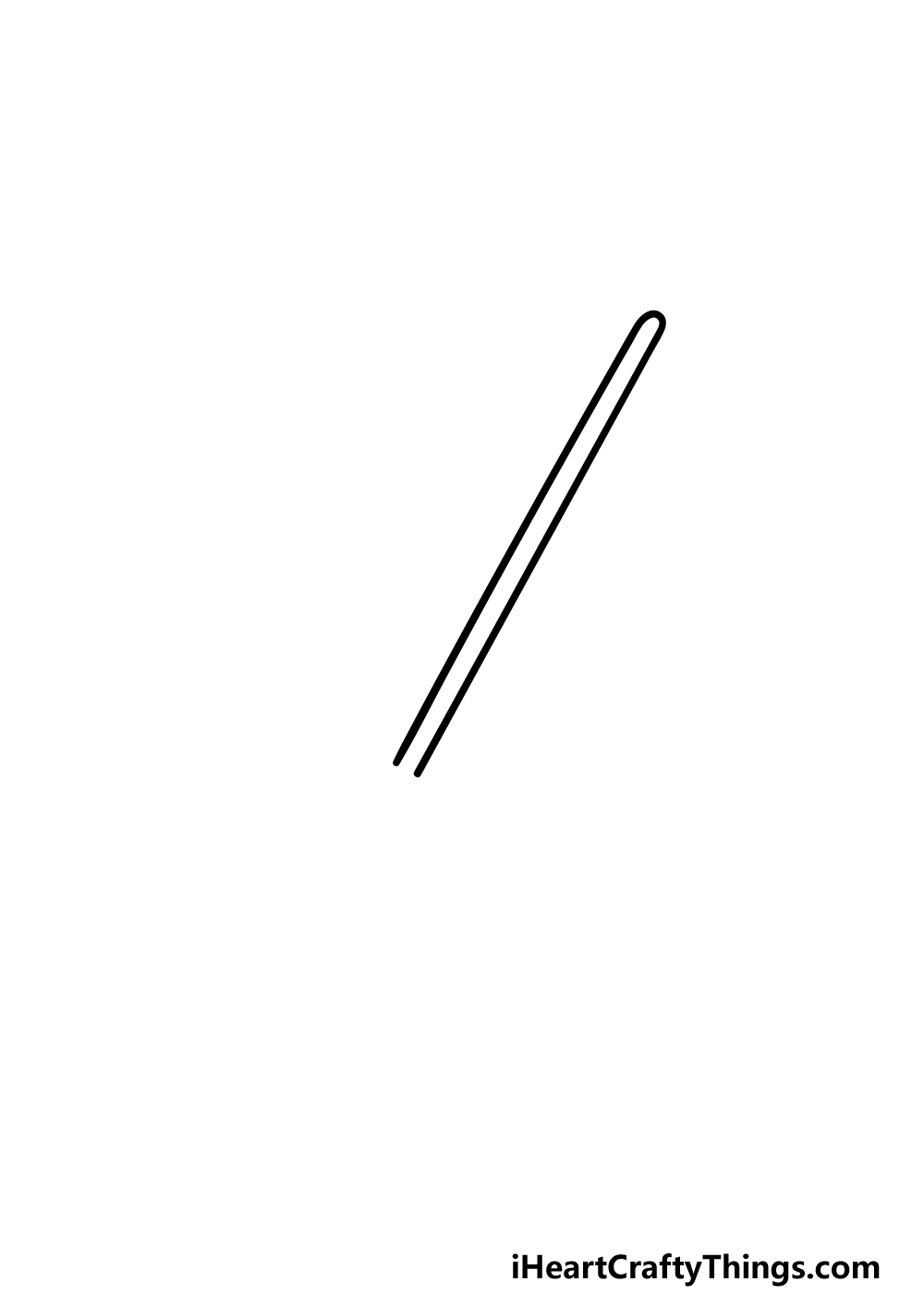 drawing a lightsaber step 1