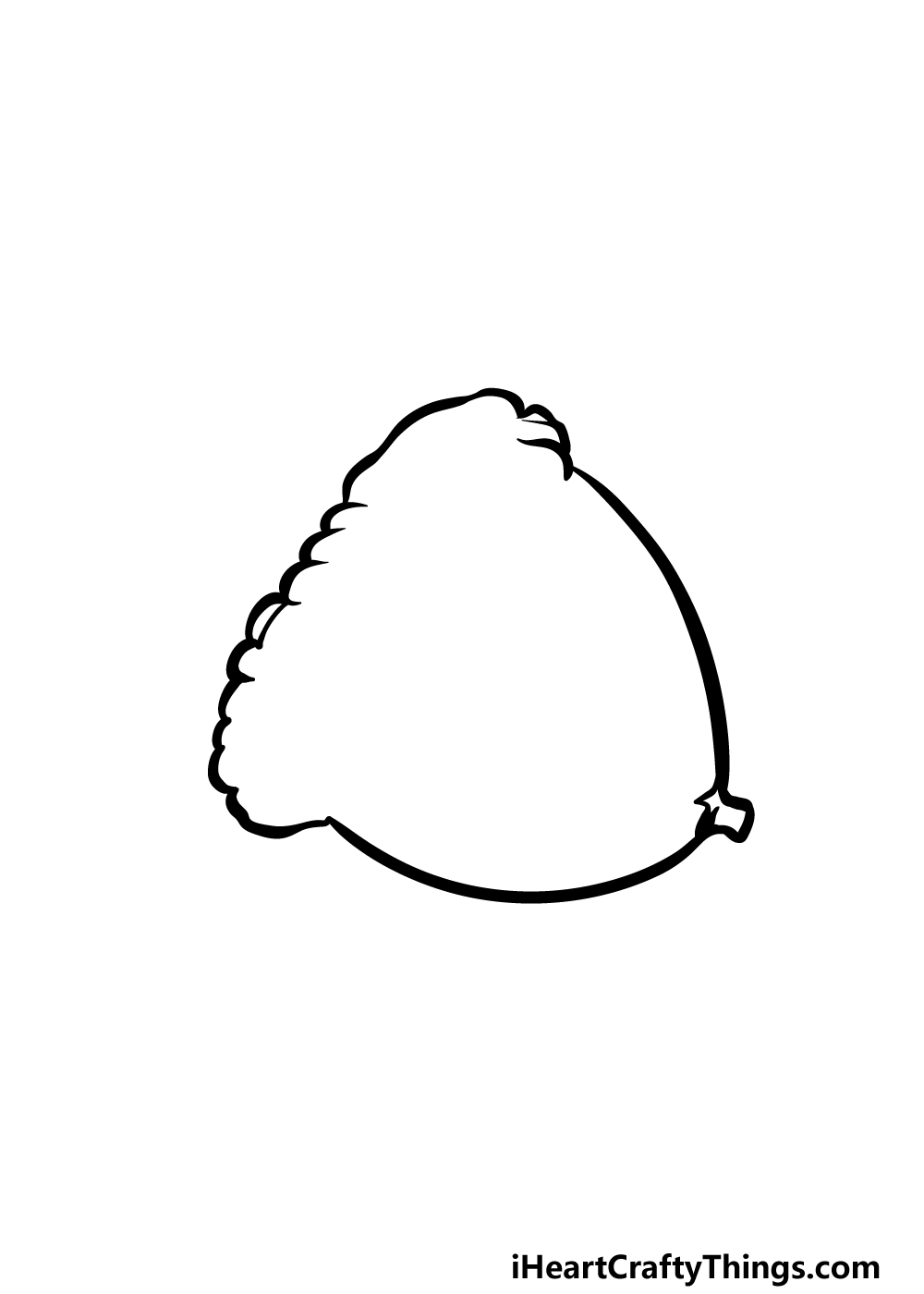 drawing acorn step 1
