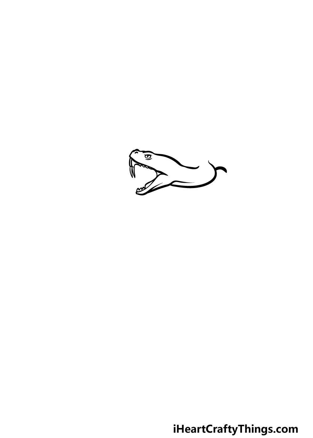 drawing a rattlesnake step 1