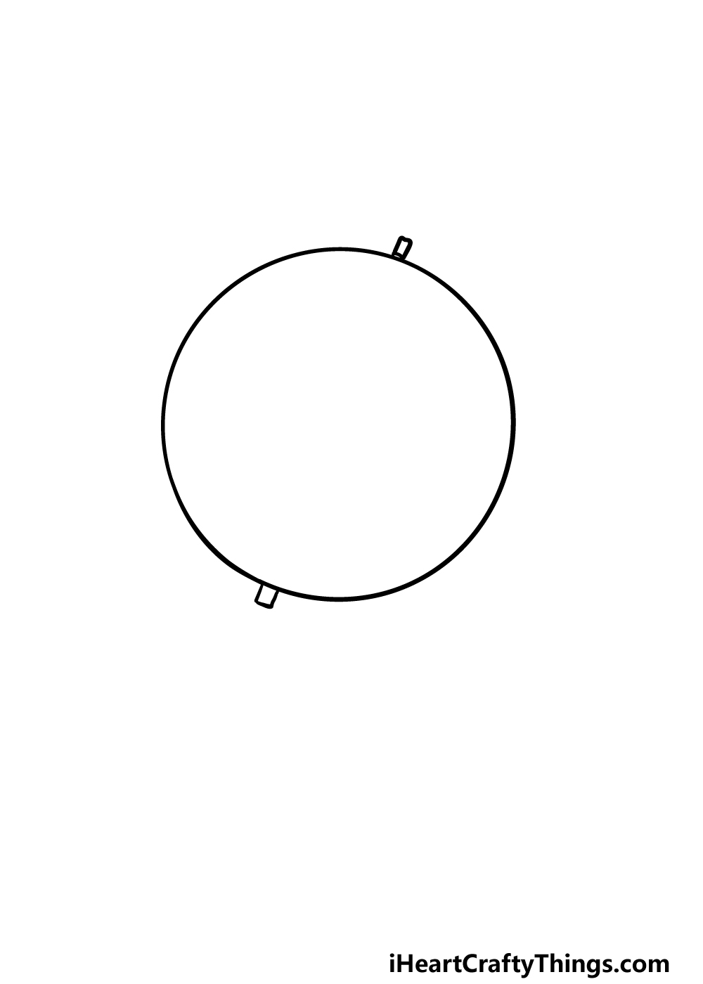 drawing a globe step 1
