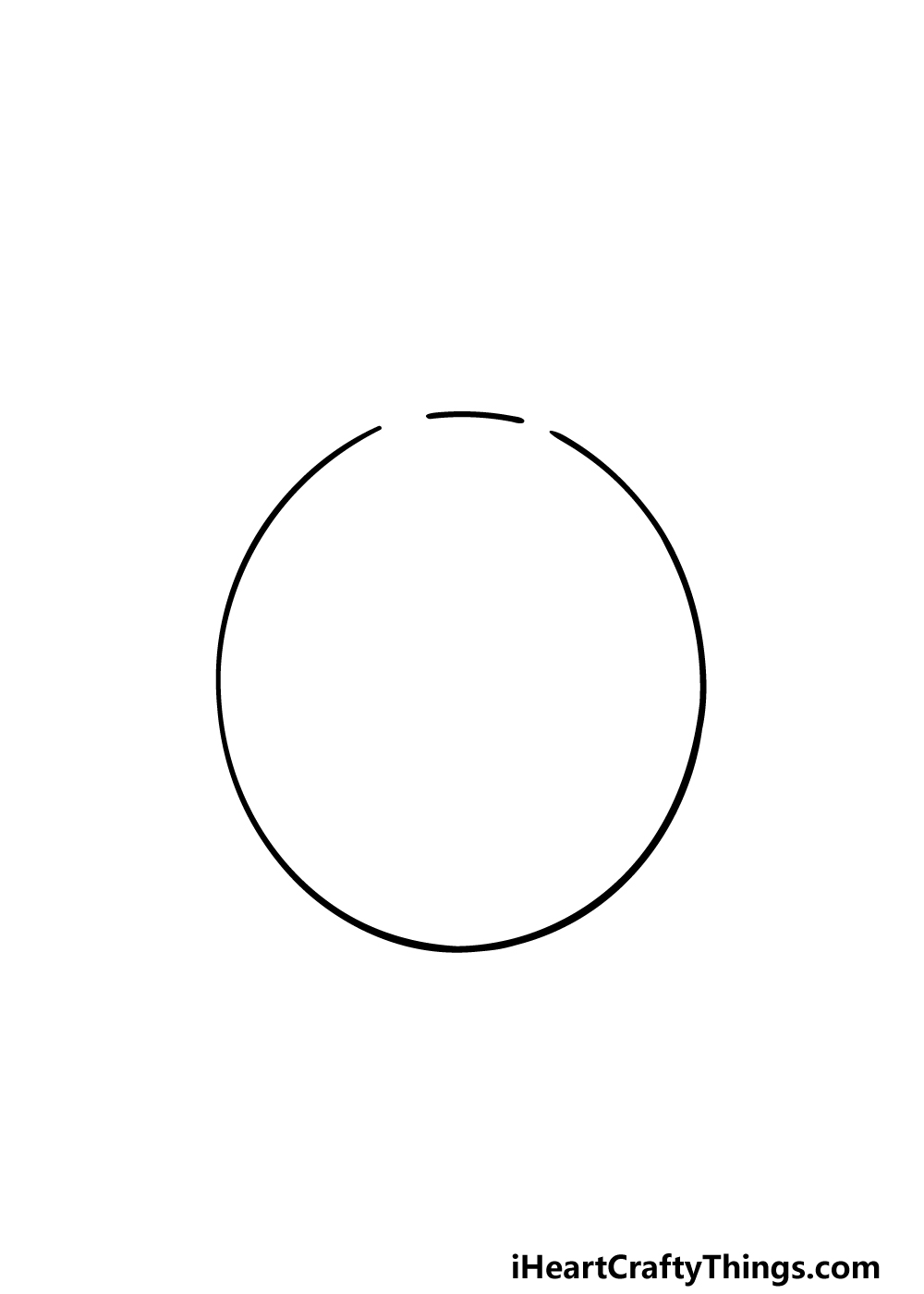 drawing Totoro step 1