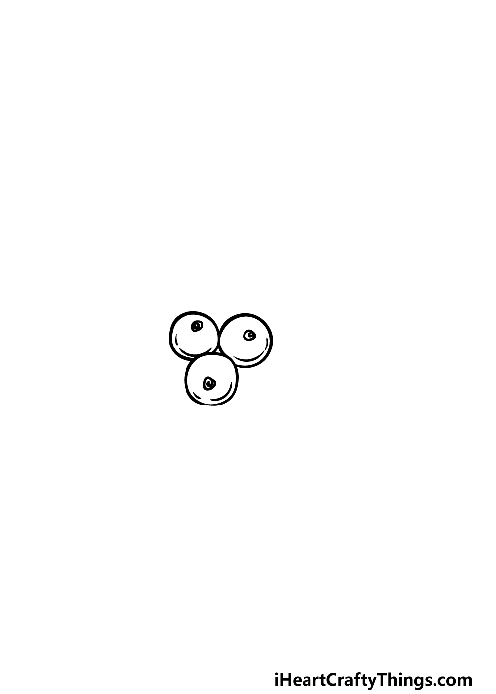 drawing a holly step 1