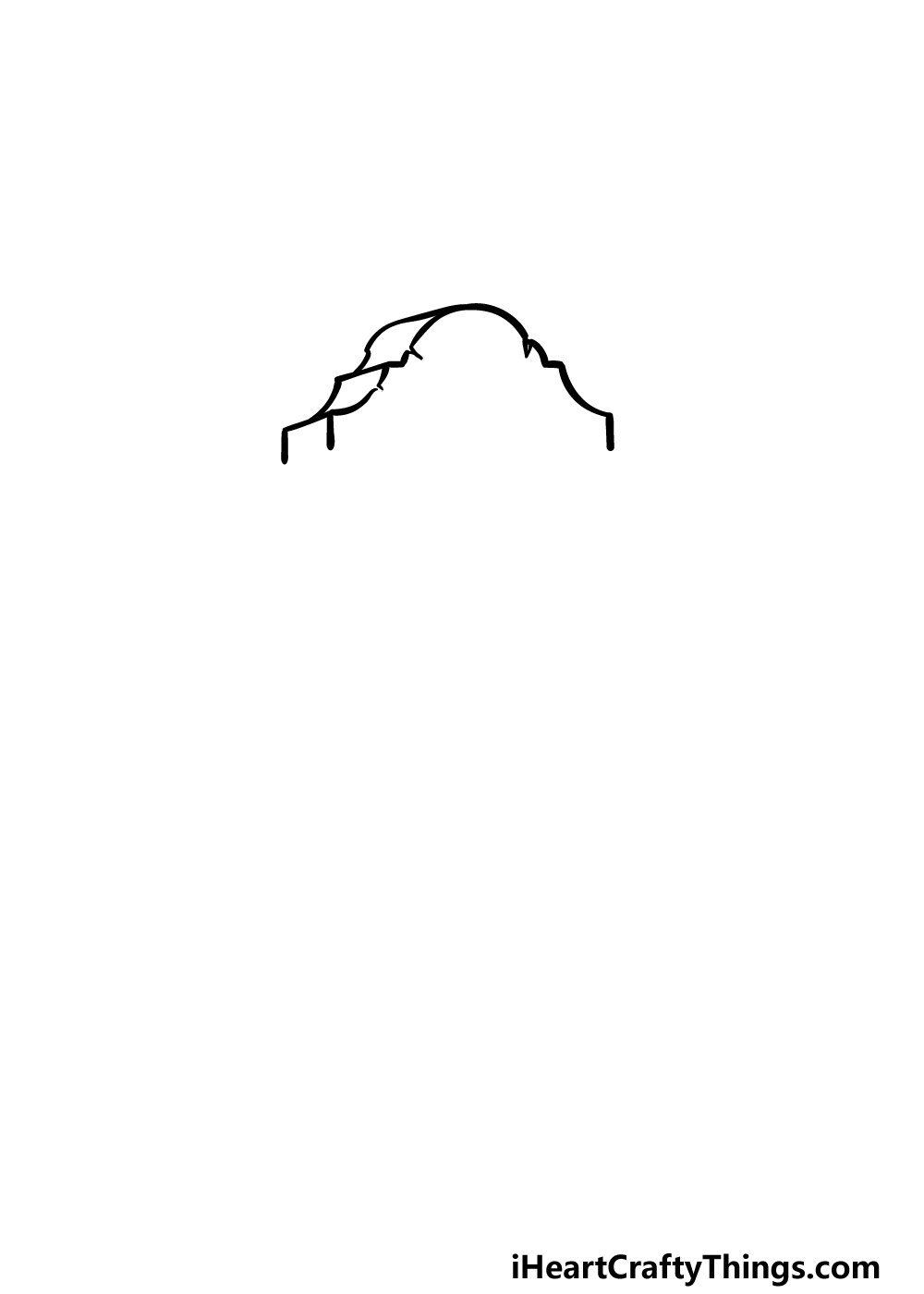 drawing a tombstone step 1