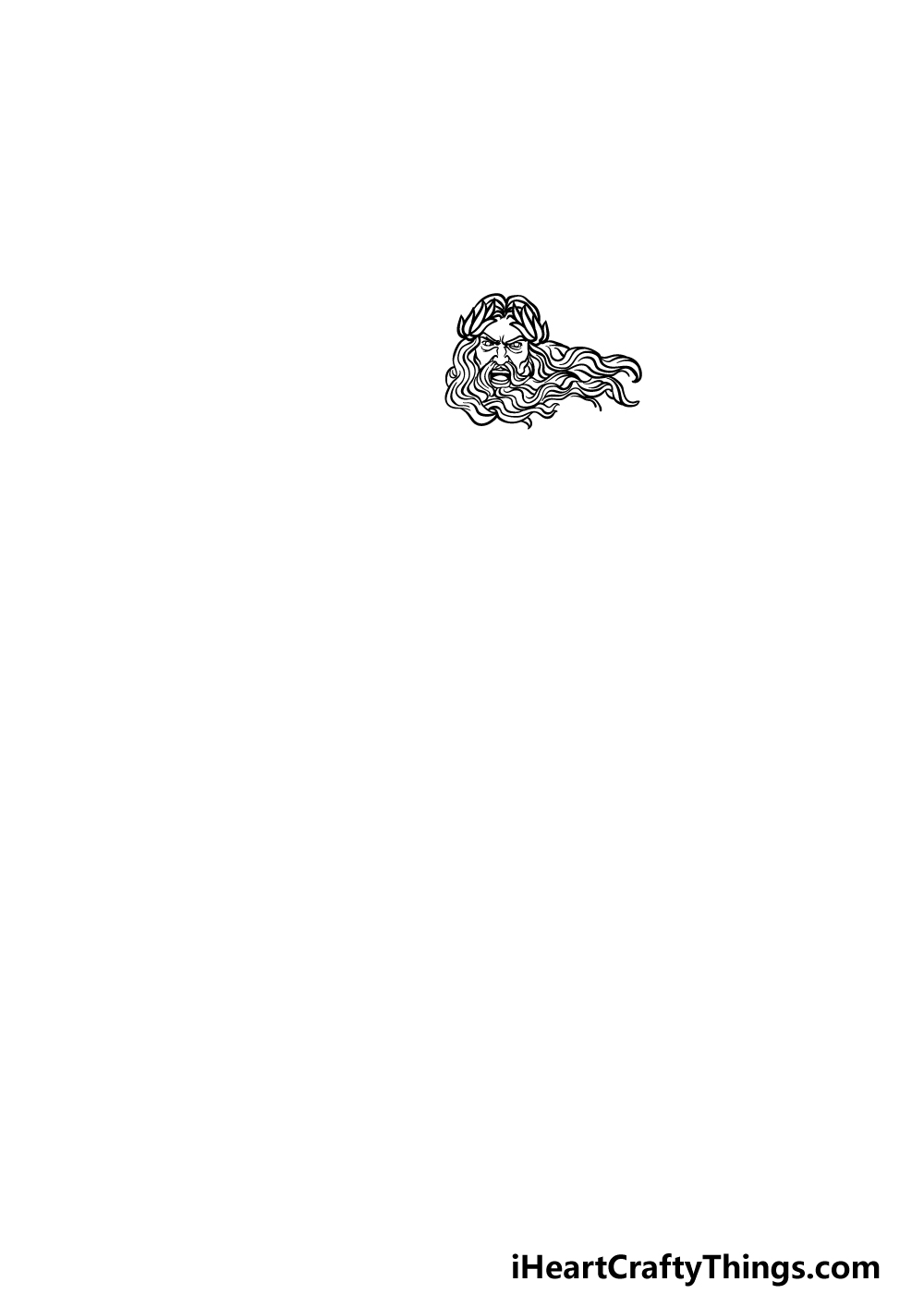 drawing Zeus step 1