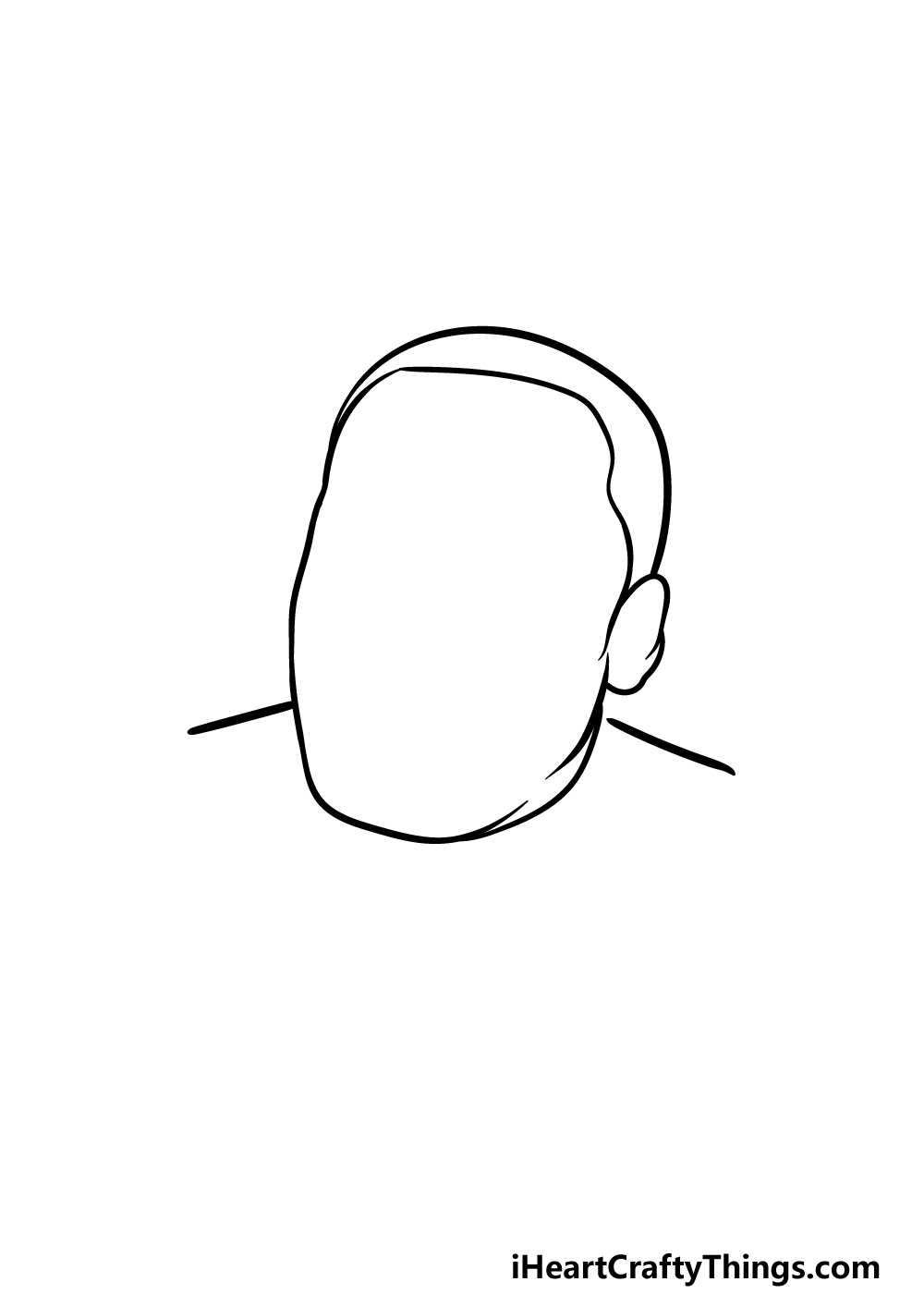 drawing Martin Luther King Jr. step 1