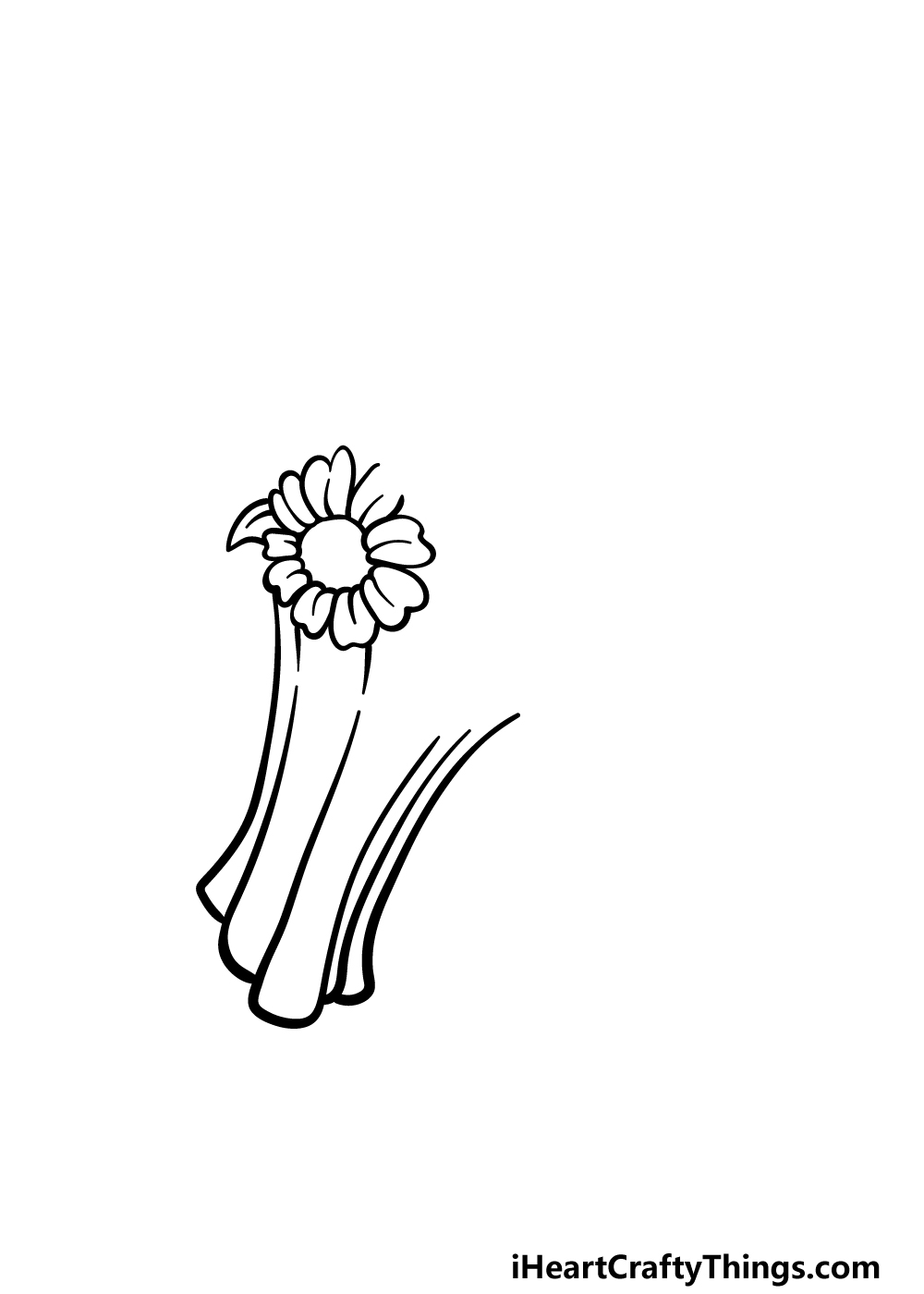 drawing a flower bouquet step 1