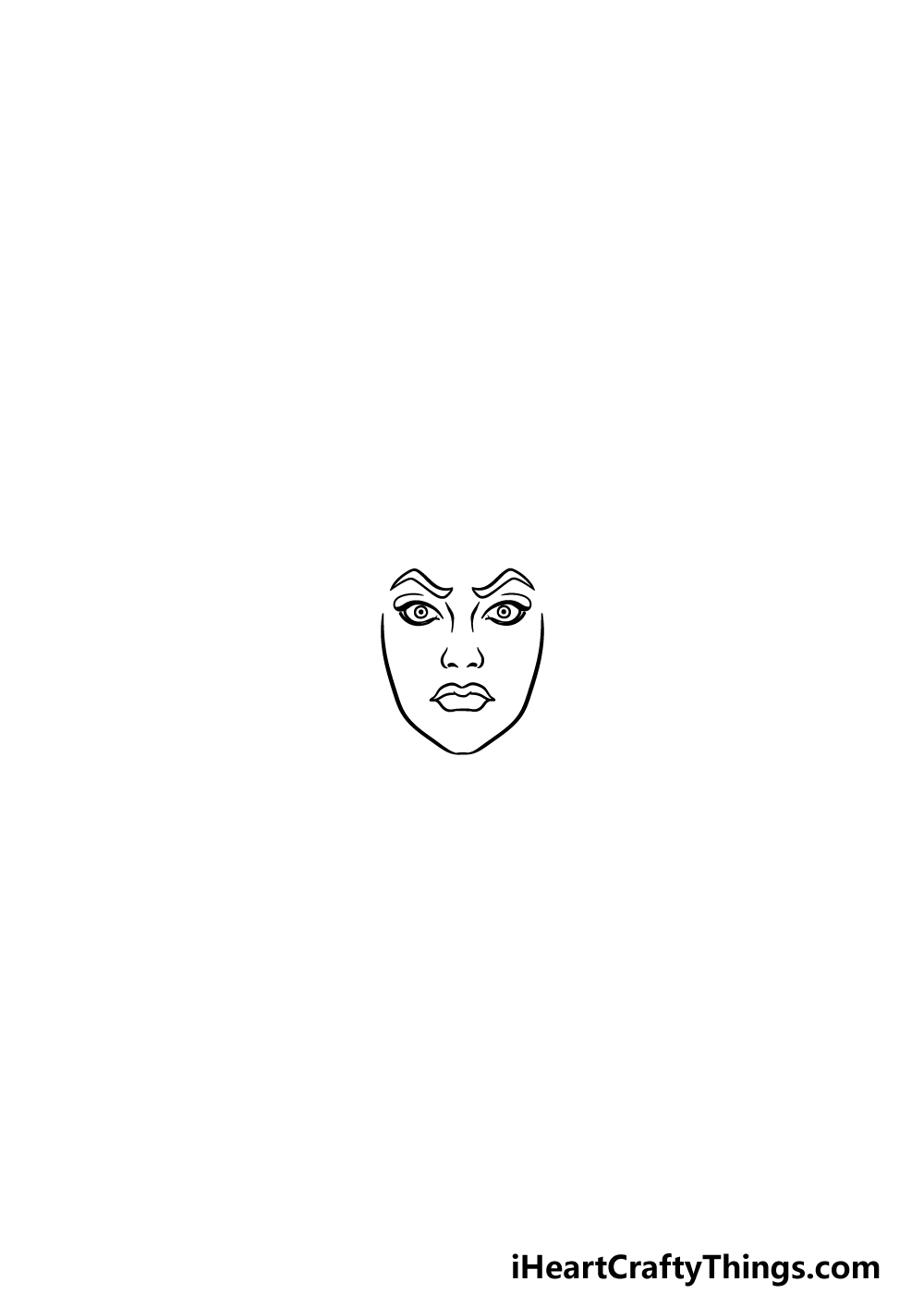 drawing Medusa step 1