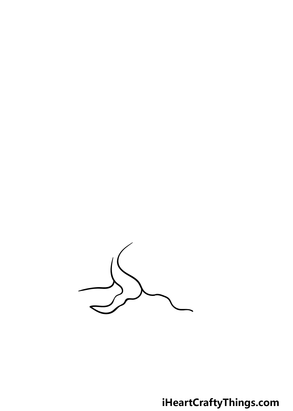 how to draw a dead tree step 1