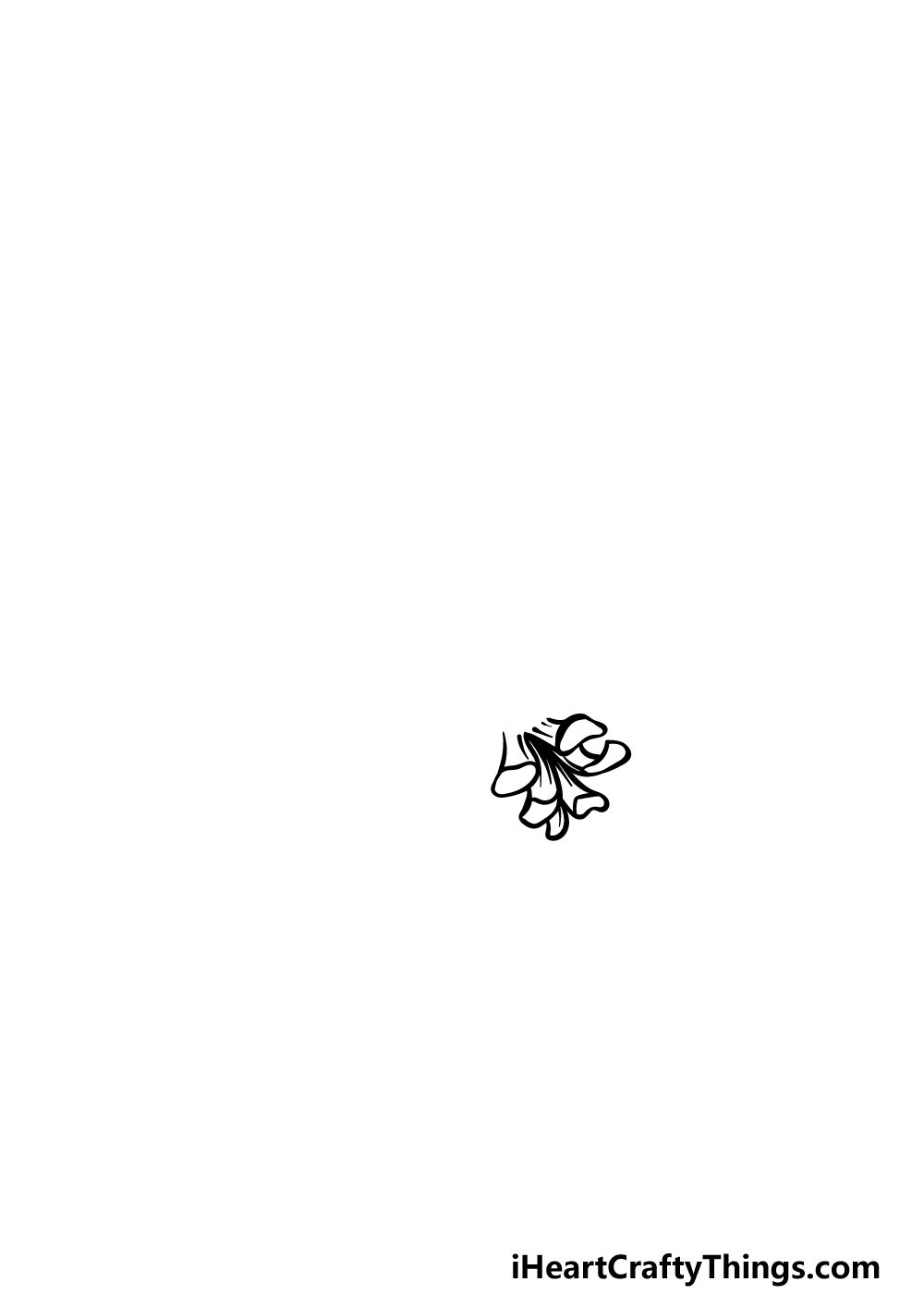 drawing pine cone step 1