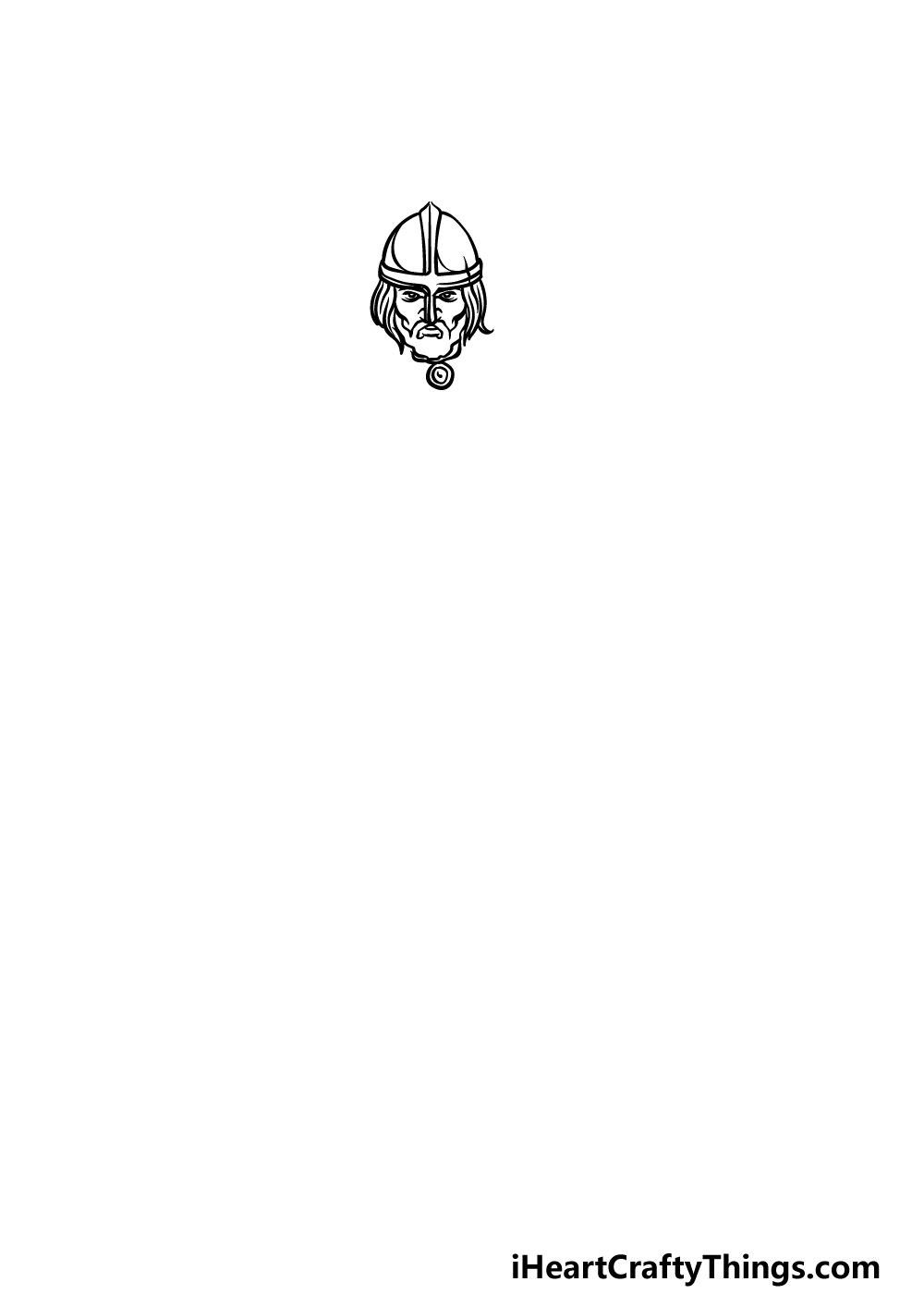 drawing a viking step 1