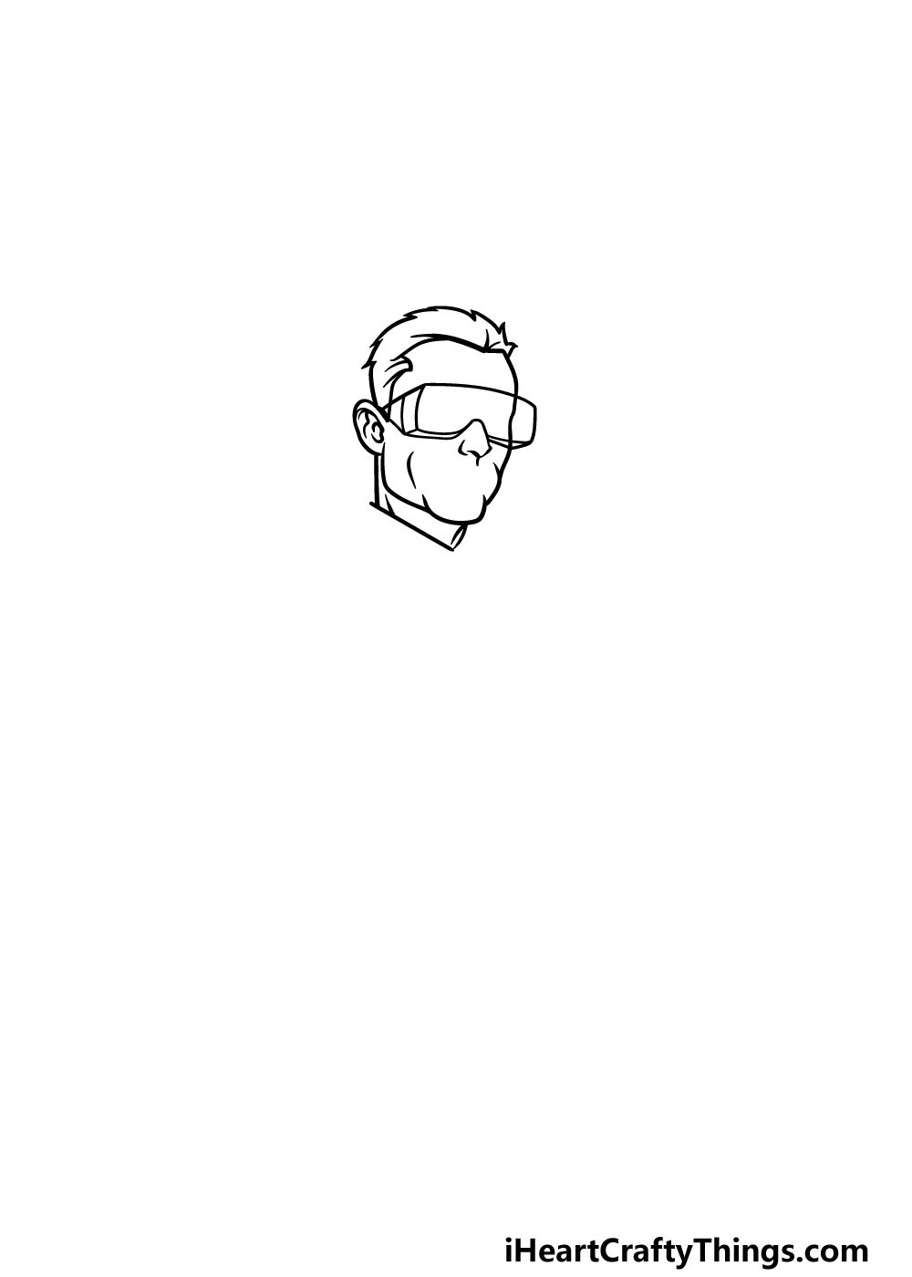 drawing a scientist step 1