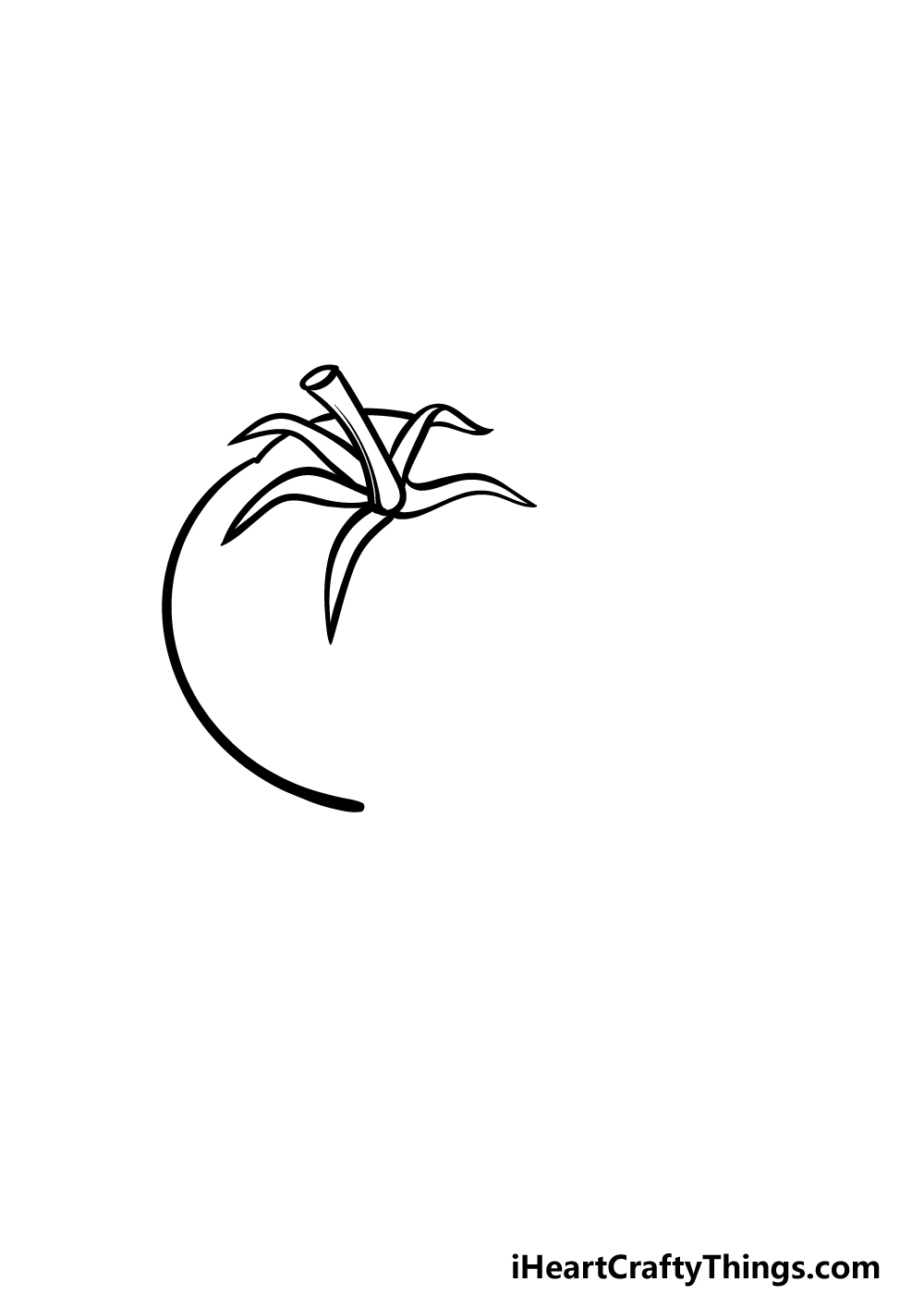 drawing a tomato step 1