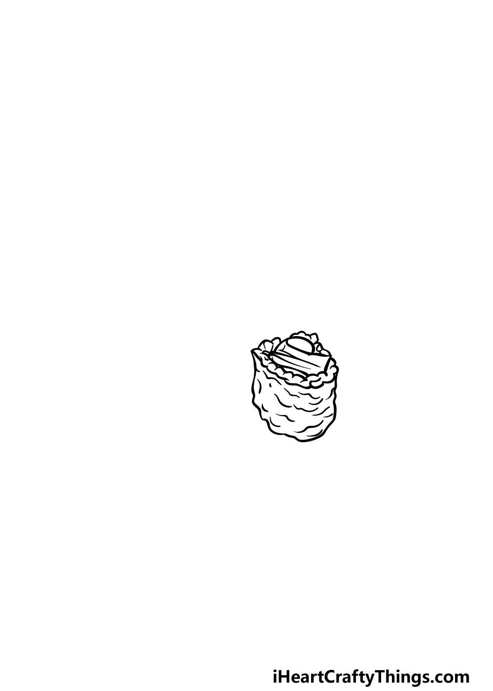 drawing sushi step 1