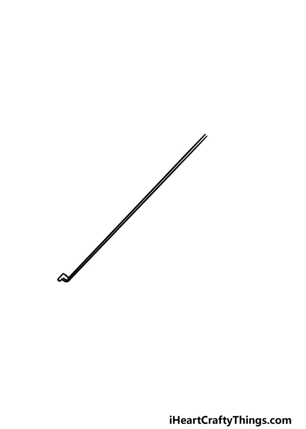 drawing a violin step 1