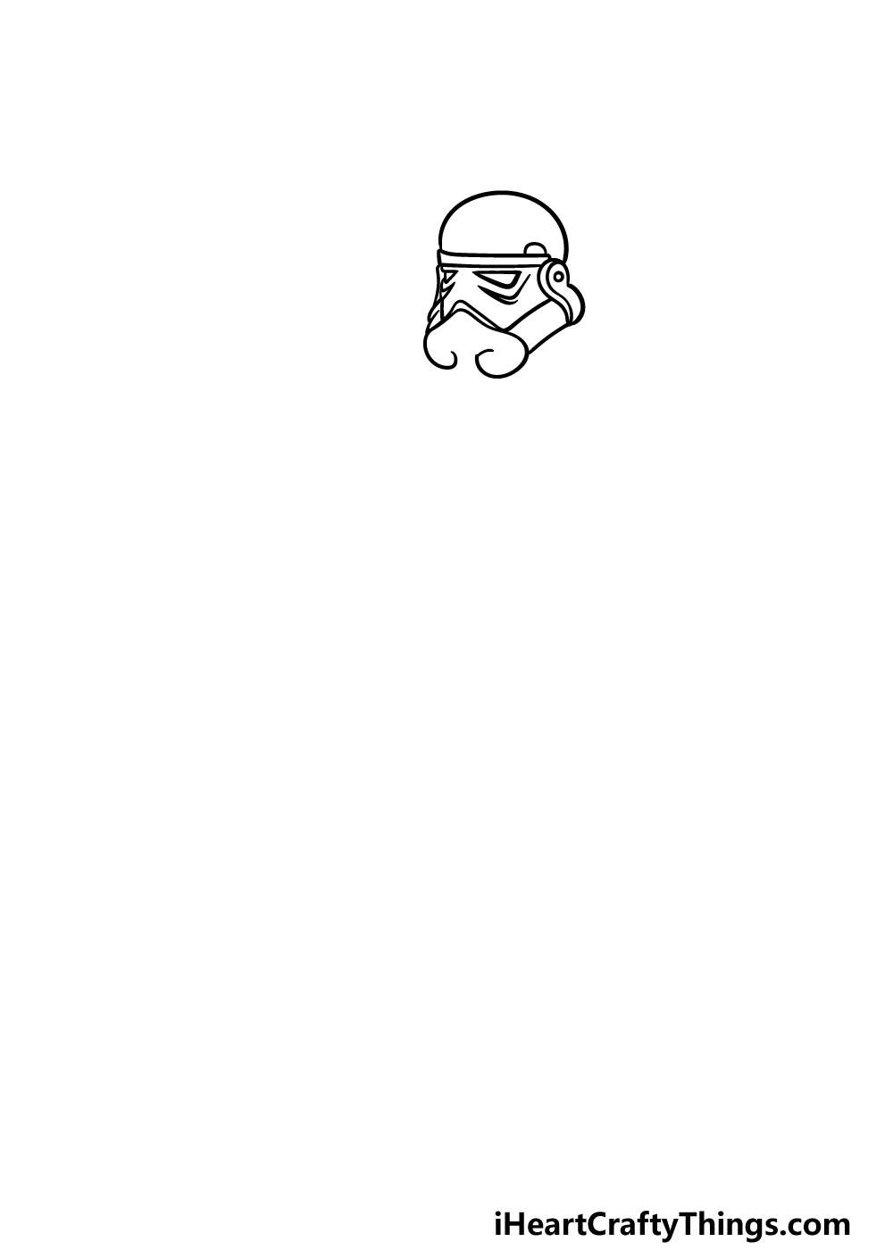 drawing a Stormtrooper step 1