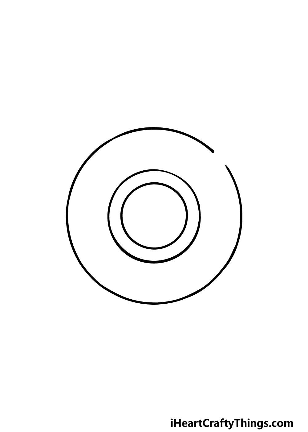 drawing a shield step 1