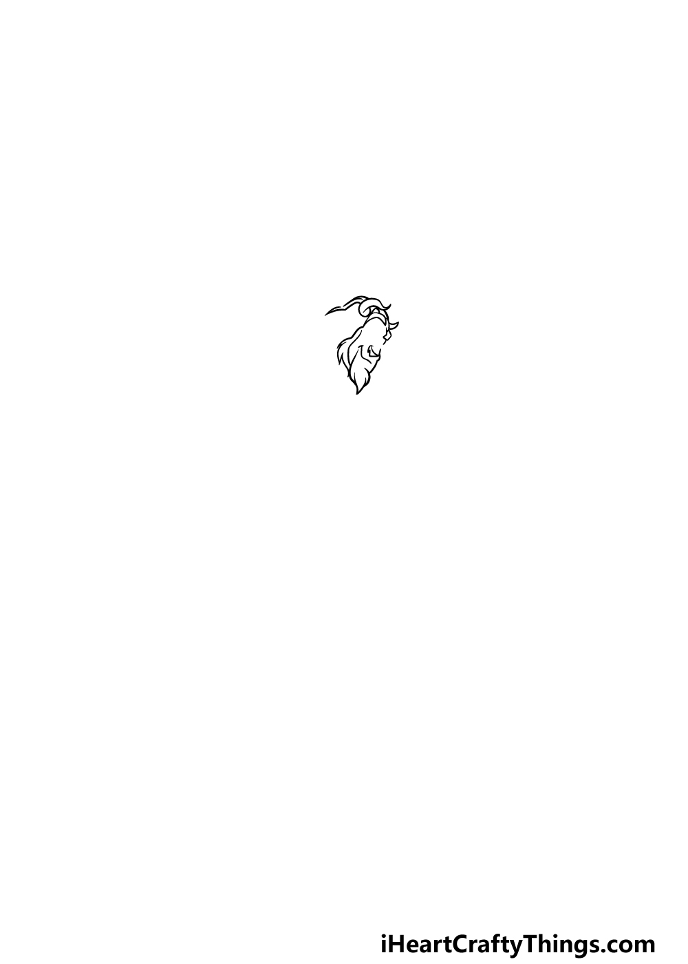 drawing Beauty and the Beast step 1