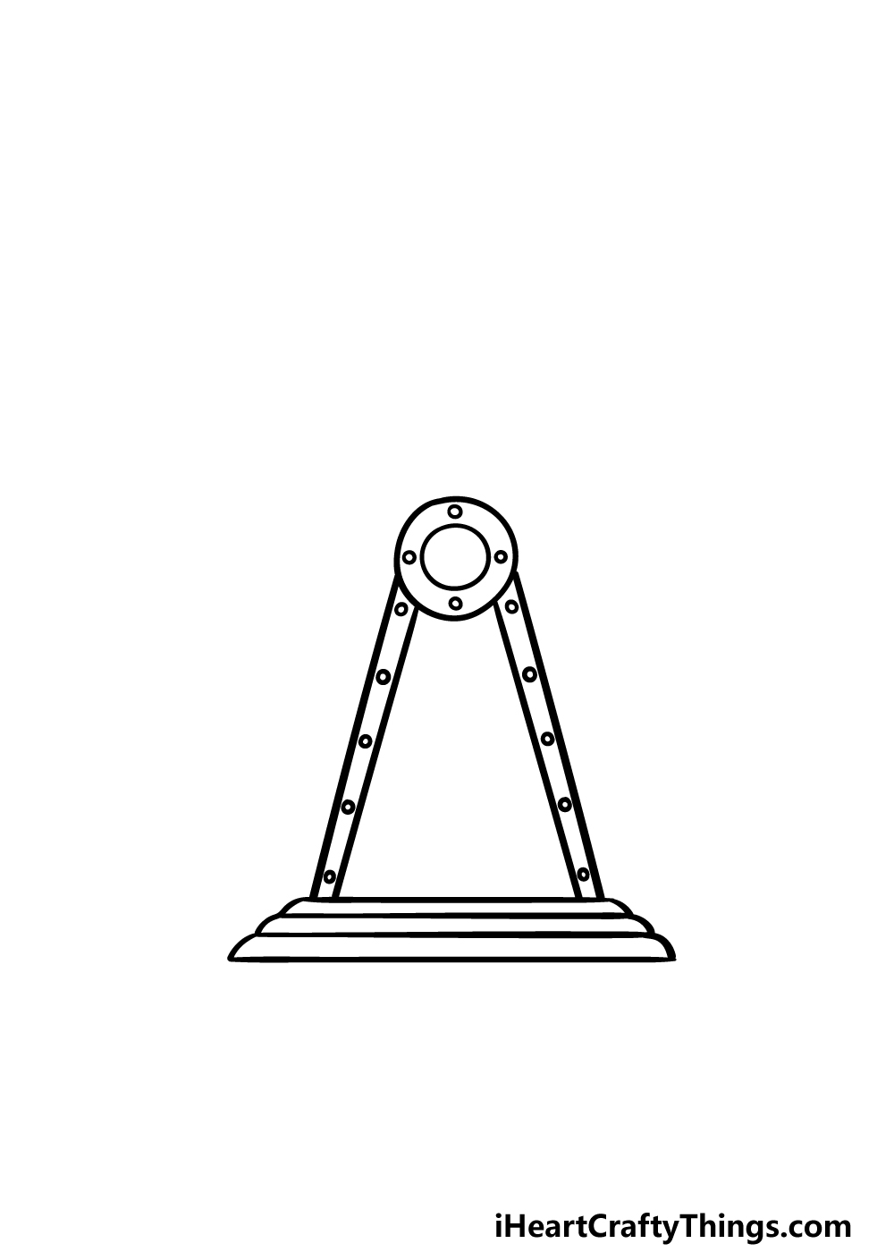 drawing Ferris Wheel step 1